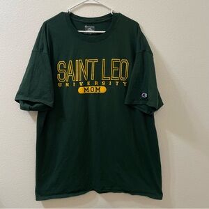 Champion saint leo university mom t shirt green 2xl